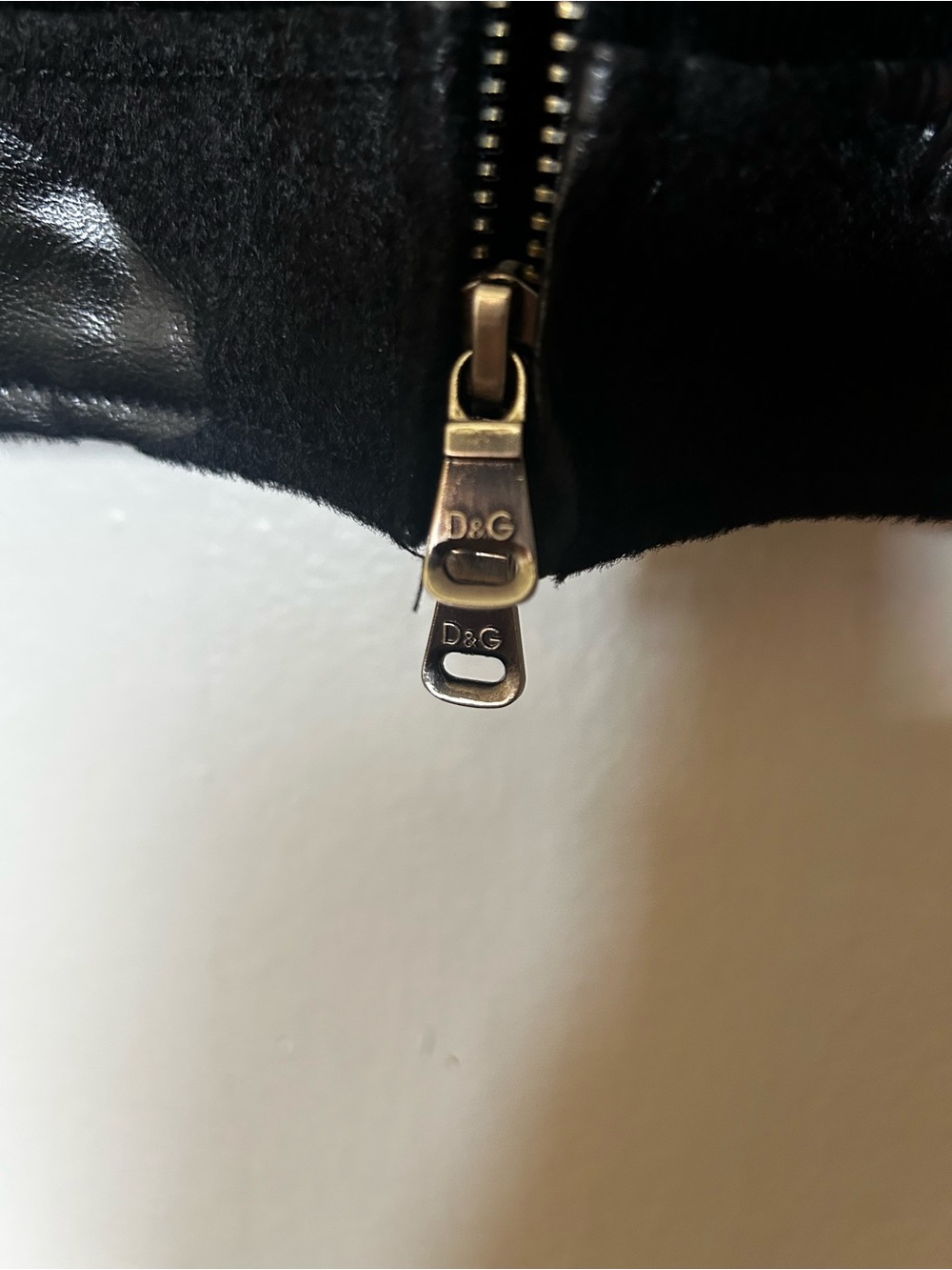 D&G Black Moto-Style Jacket with Embellished Sleeves - Picture 3 of 4